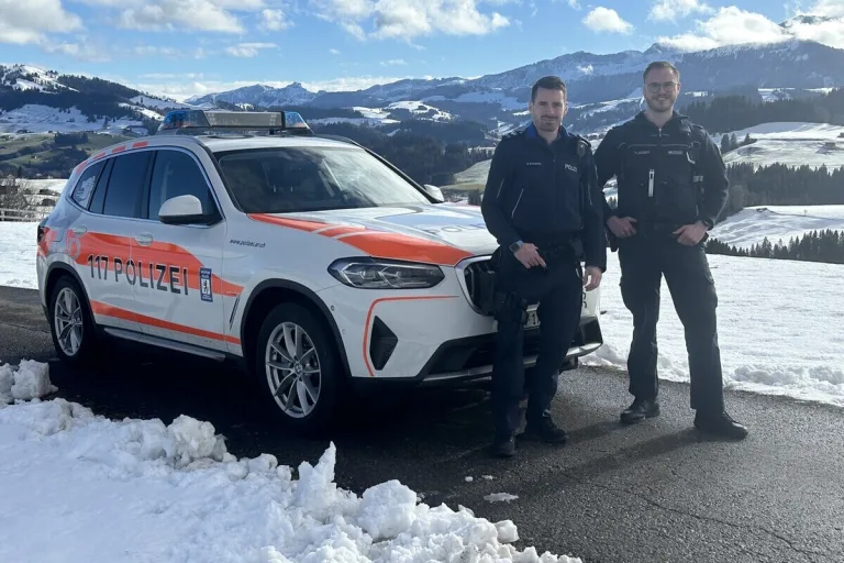 Deutscher Polizist absolviert Praktikum bei der Regionalpolizei der Kantonspolizei Appenzell Ausserrhoden