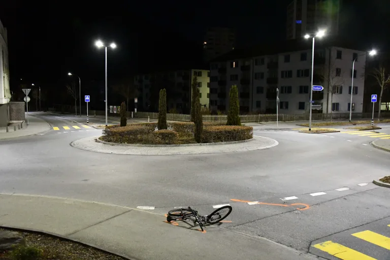 Stadt Chur - Radfahrer im Kreisel angefahren