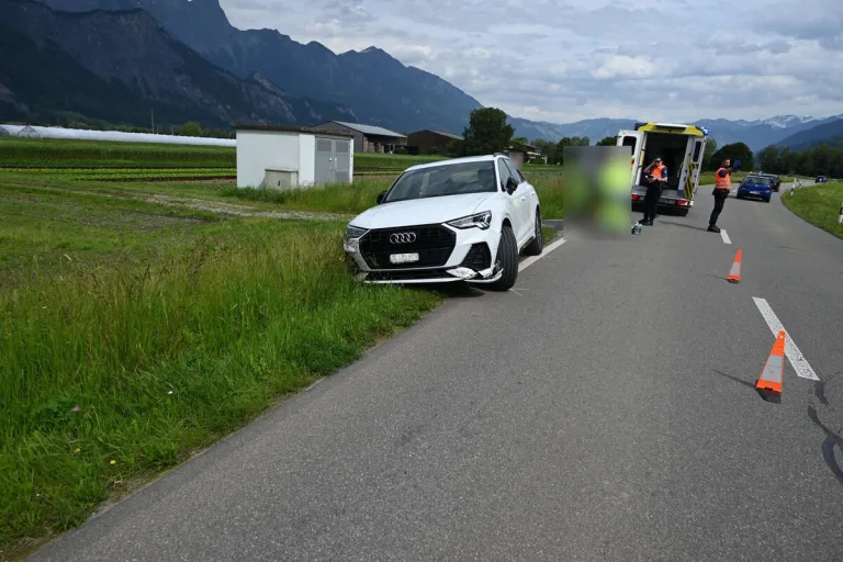 Mels SG - Motorradfahrer bei Streifkollision verletzt