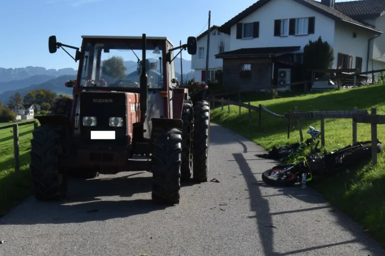 Stein AR - 17-Jähriger landet nach Verkehrsunfall im Spital