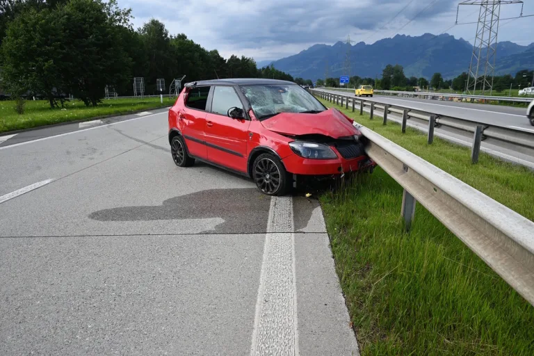 Sennwald SG – Selbstunfall auf der A13