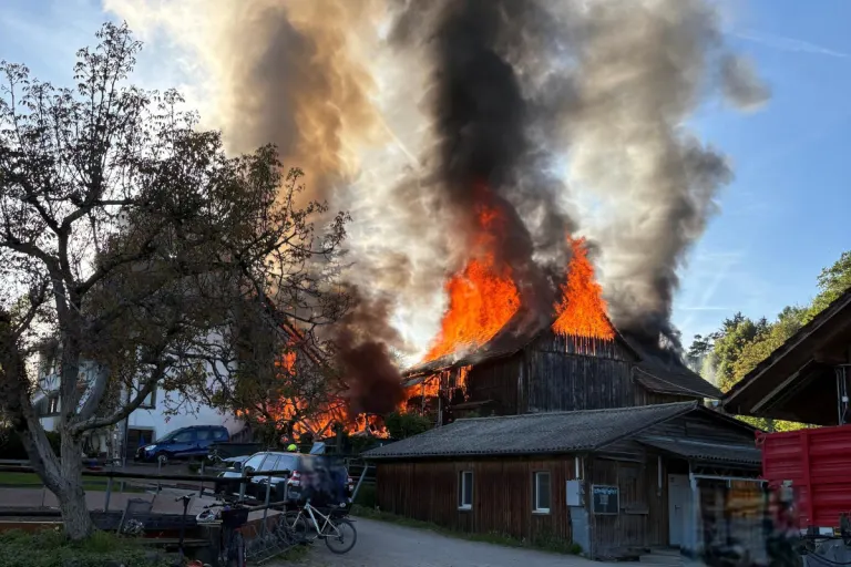 Brand in Hombrechtikon ZH – Reithof durch Feuer beschädigt