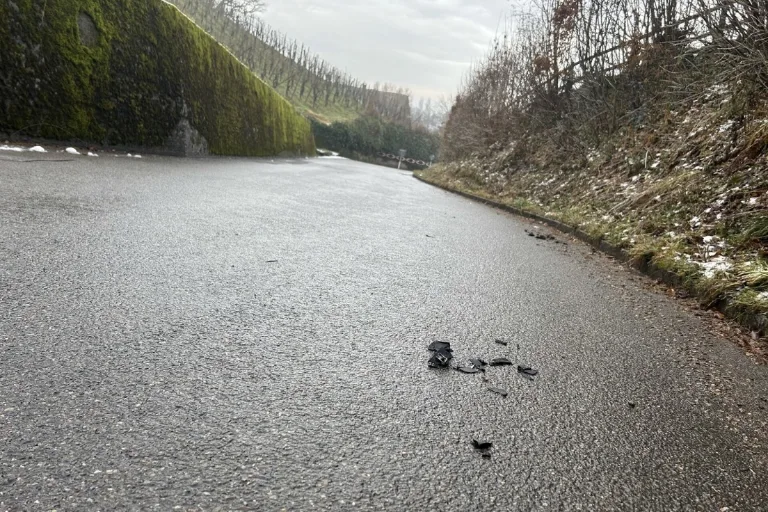 Viele Verkehrsunfälle heute wegen Glatteis im Kanton Schaffhausen