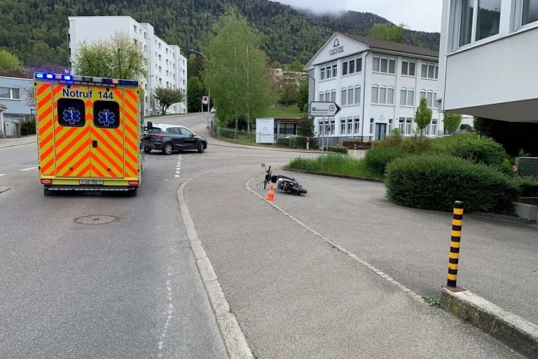 Unfall in Grenchen SO - Mit einem Elektro-Roller gestürzt
