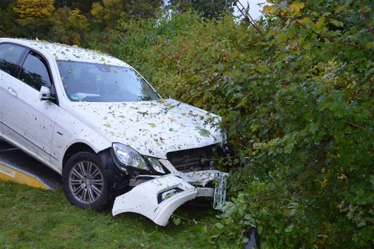 Herford – Mercedes kommt von Fahrbahn ab