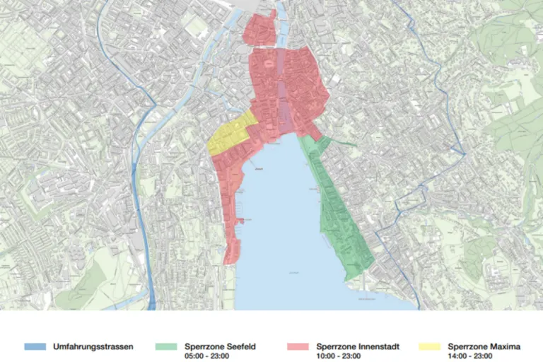 Street Parade 2025 in Zürich – Sperrungen und Umleitungen im Stadtzentrum