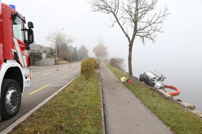 Stadt Zug – Auto landet im Zugersee