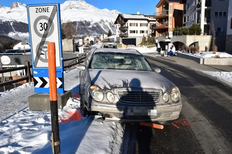 Pontresina GR – Aufgrund von eingeschränkter Sicht verunfallt