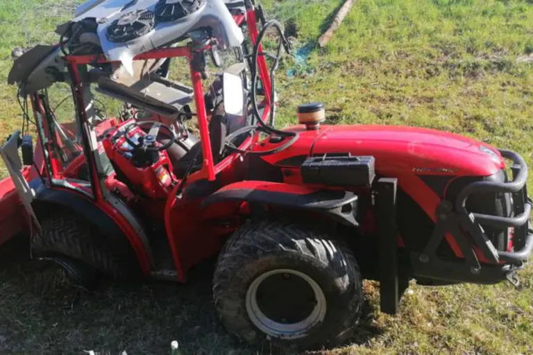 Leutschach an der Weinstraße - Mann stürzte mit Traktor rund 50 Meter über den Abhang!