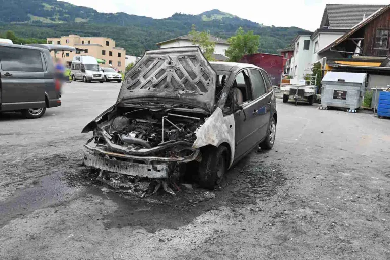 Eichberg SG - Auto in Brand geraten 