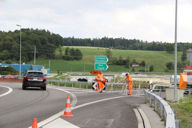 Biel BE – A5 Ostast nachts wegen Unterhaltsarbeiten gesperrt
