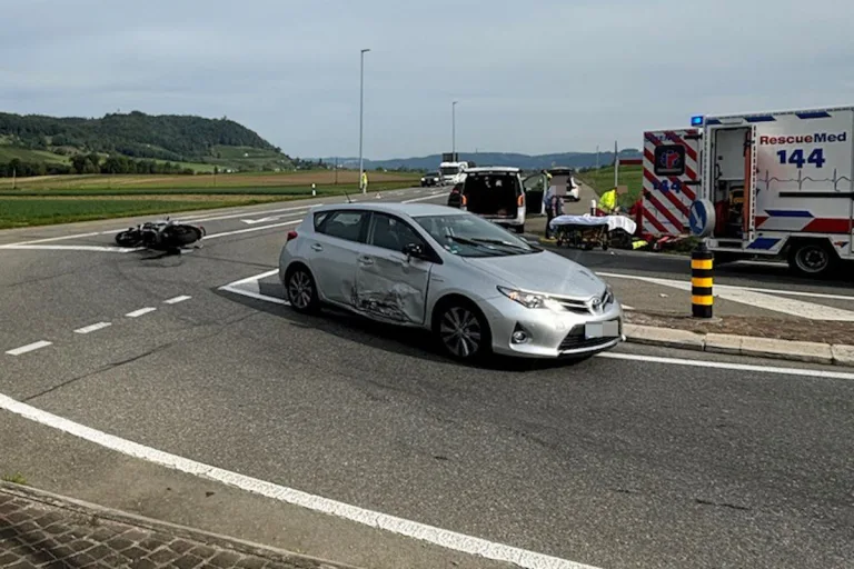 Wagenhausen TG - Motorradfahrer bei Unfall verletzt