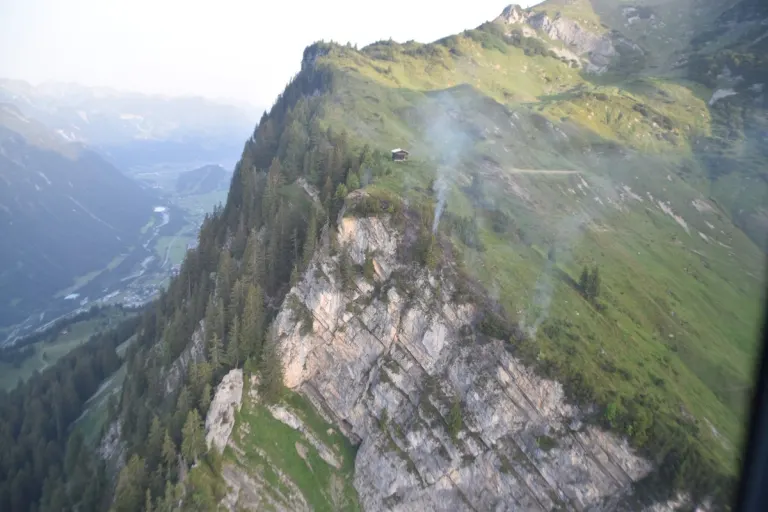 Nachtrag zum Wald-/Wiesenbrand im Klostertal 