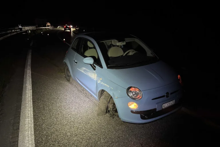 Unfall in Meienberg AG – Lenkerin prallt gegen Leitplanke