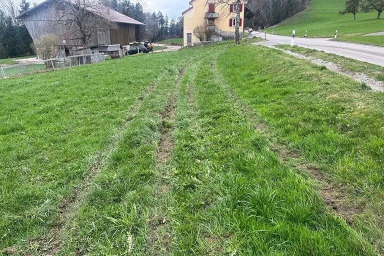 Jonschwil SG - Bei Unfall im Wiesland gelandet 