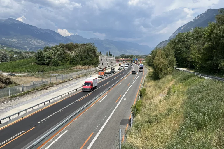 A9 Sion VS – Nächtliche Sperrungen wegen neuer Verkehrsführung