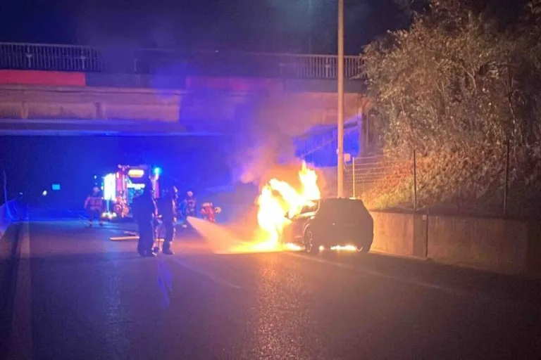 A18 Münchenstein BL – Auto brennt vollständig aus