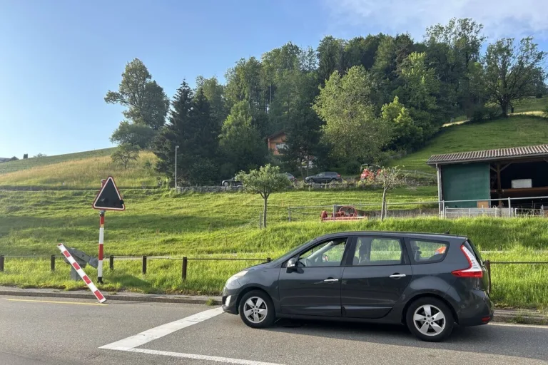 Bühler AR - Mit einer Bahnschranke kollidiert