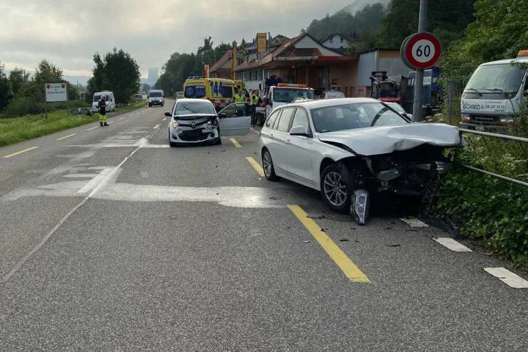 Schwaderloch AG – Mit BMW auf Gegenfahrbahn geraten und Kollision verursacht