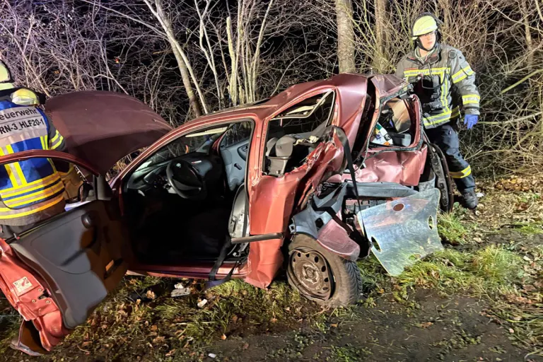 Werne – Zwei Schwerverletzte nach Unfall von zwei Pkw