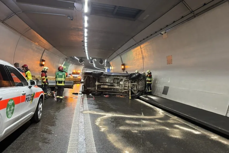 Neuhausen am Rheinfall SH – Galgenbucktunnel nach Unfall gesperrt
