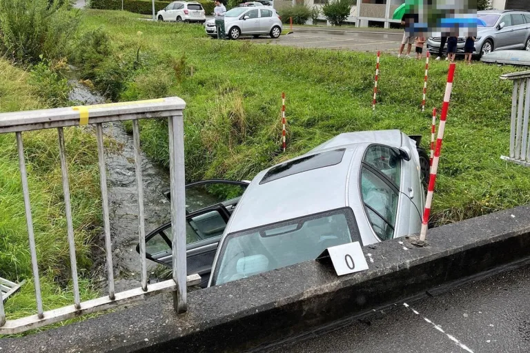 Bassersdorf ZH - Auf der Flucht vor der Polizei verunfallt