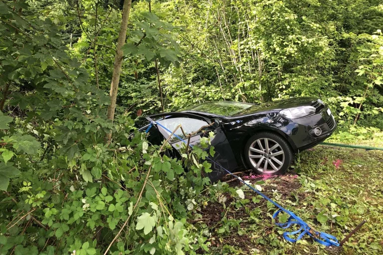 Horw LU - Kleinkinder rollen in Auto rückwärts einen Abhang hinunter