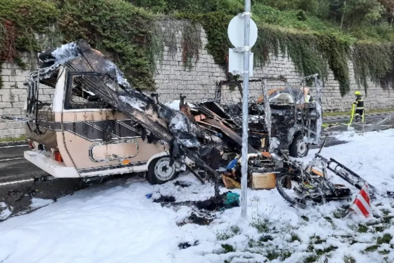 Millstatt am See – Brand eines Wohnmobiles