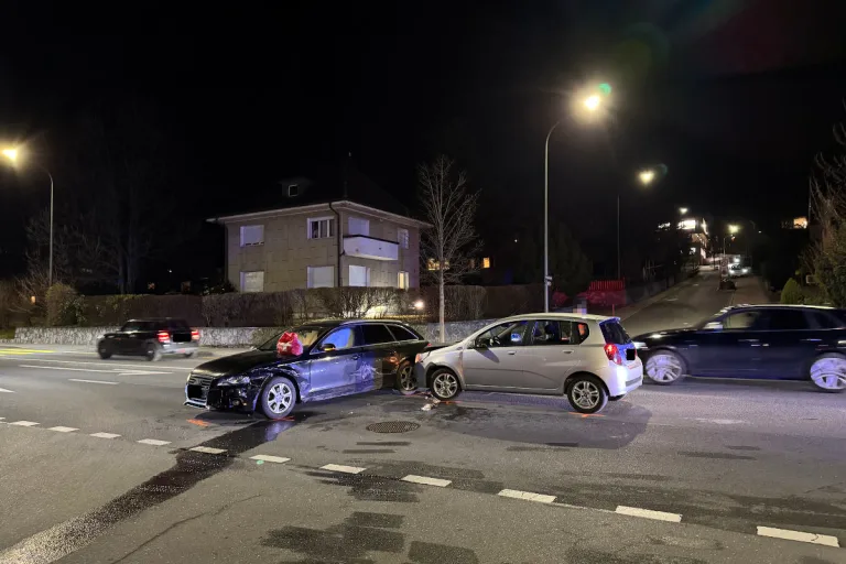 Vaduz FL – Kollision auf einer Kreuzung