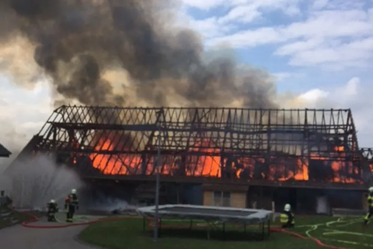 Scheunenbrand in Ruswil LU - Brandursache geklärt