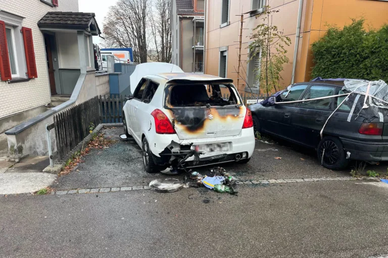 Stadt St. Gallen – Mutmasslich Auto angezündet – 30-Jähriger festgenommen