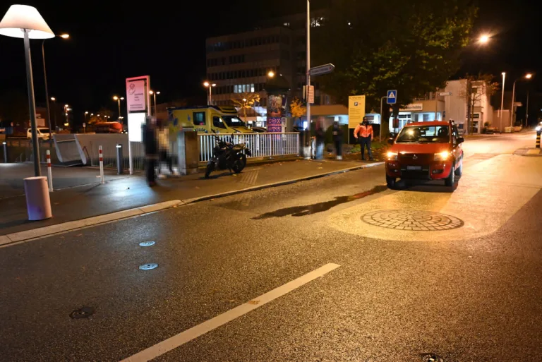 Gossau SG – Auffahrkollision zwischen Motorrad und Auto