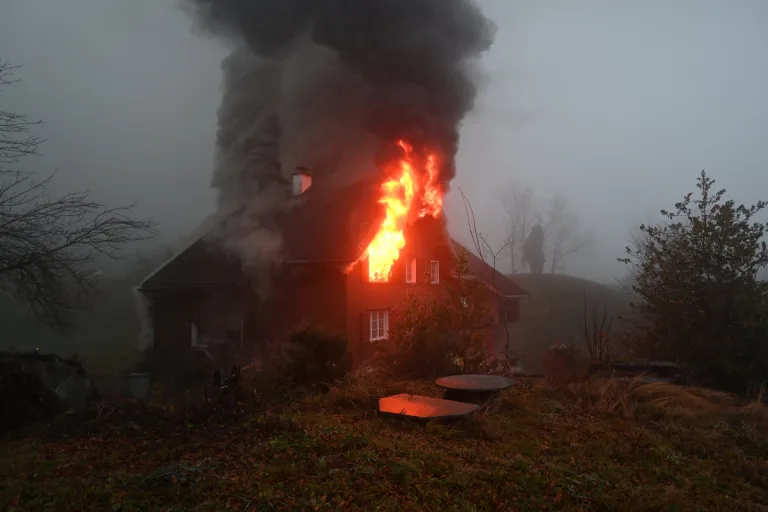 Gams SG – Einfamilienhaus in Brand