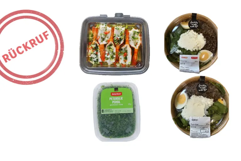 Coop ruft Betty Bossi Petersilie und weitere Produkte zurück