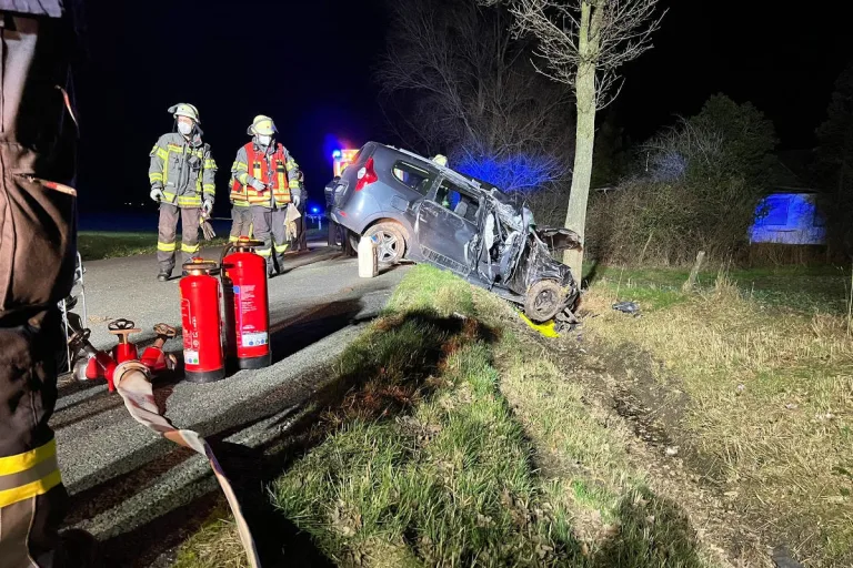 Werne – PKW gegen Baum