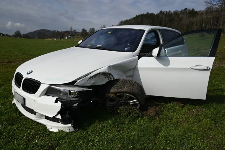 Zuckenriet SG - Kontrolle über BMW verloren und Unfall gebaut