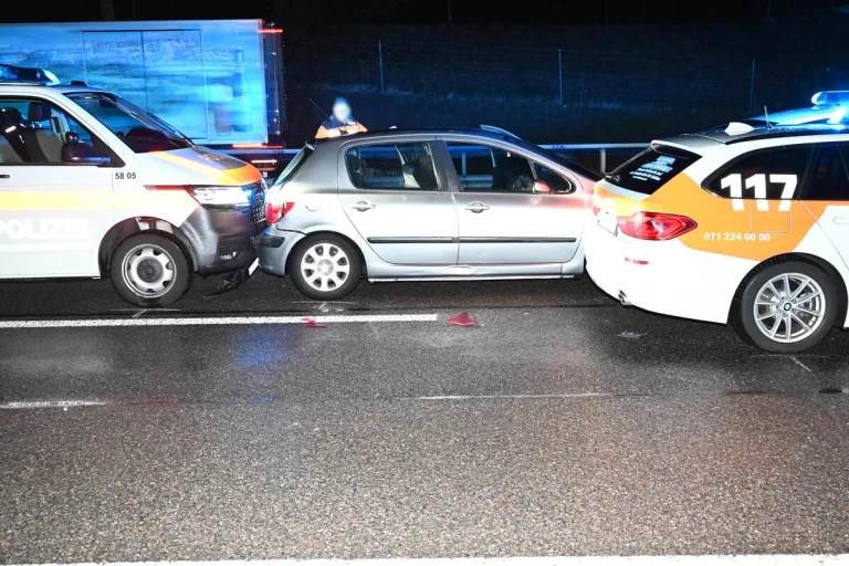 Oberbüren SG/A1 - Polizei schnappt Einbrecher auf der Flucht 
