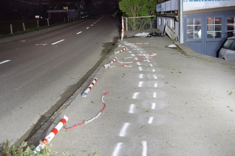 Urnäsch AR - Fahrunfähig Unfall verursacht