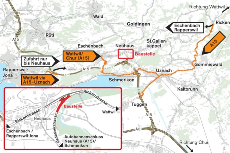 Neuhaus SG – Aatal-Brücke wird an zwei Wochenenden gesperrt