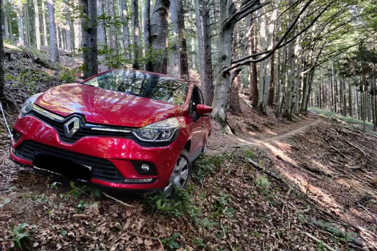 Kurioses aus Pechgraben - Navi führte Auto auf unwegsamen Wanderweg!