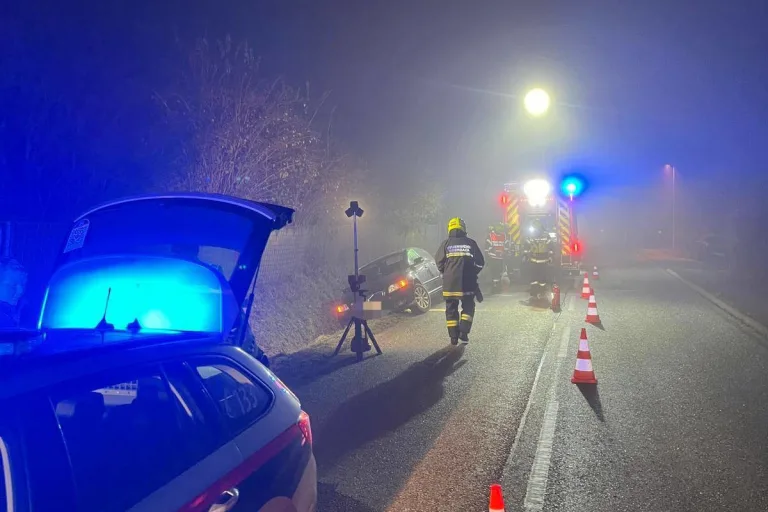 Piberbach OÖ – Betrunkener Probeführerscheinlenker verursacht Unfall