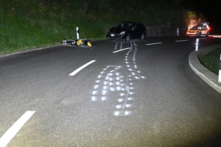 Mühlrüti SG – Junger Motorradlenker bei Unfall schwer verletzt