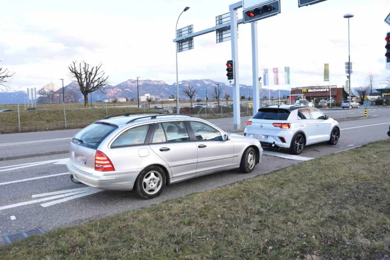 St.Margrethen SG – Lichtsignal verwechselt und Unfall gebaut
