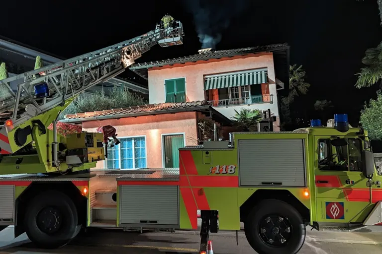 Locarno Muralto TI – Brand in leerstehendem Gebäude