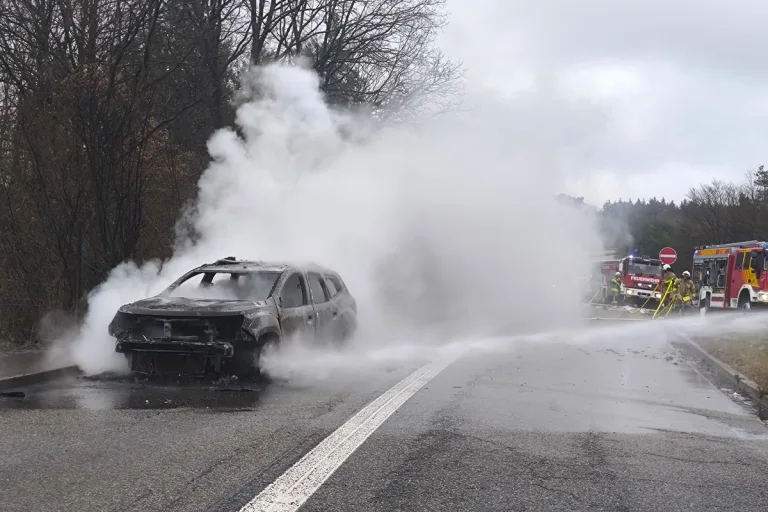 Alsenborn RP – Gasbetriebener SUV gerät in Brand