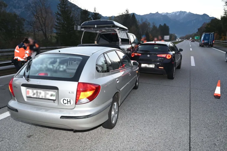 Buchs SG - Zwei Unfälle auf der Autobahn