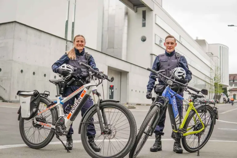 St. Gallen – Pilotprojekt - Stadtpolizei auf E-Bikes unterwegs