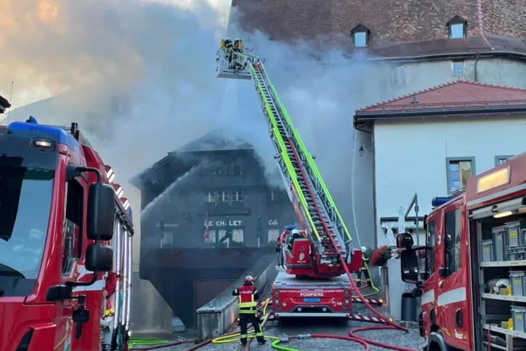 Greyerz FR – Brand eines Restaurants