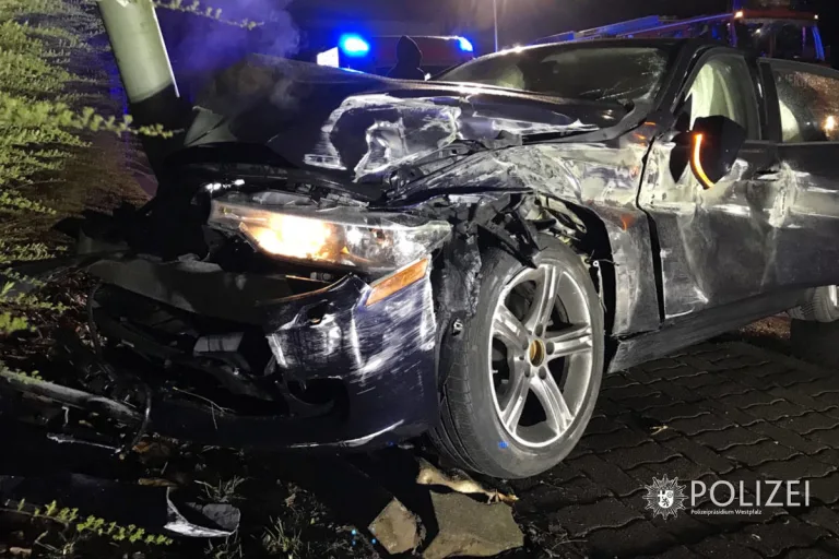 Kaiserslautern – Unfall unter Alkohol – BMW "geschrottet"