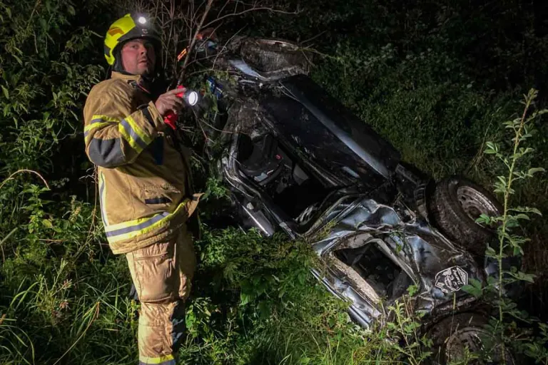Schwerer Unfall in Hart im Zillertal - 18-Jähriger stürzte mit PKW ab